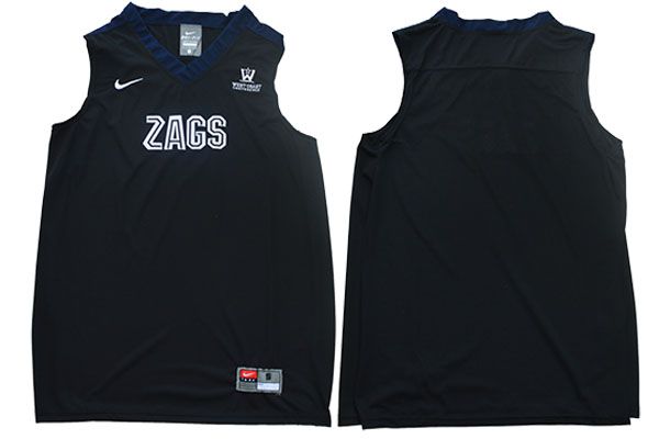 Men Gonzaga Bulldogs Blank Black Nike NCAA Jerseys